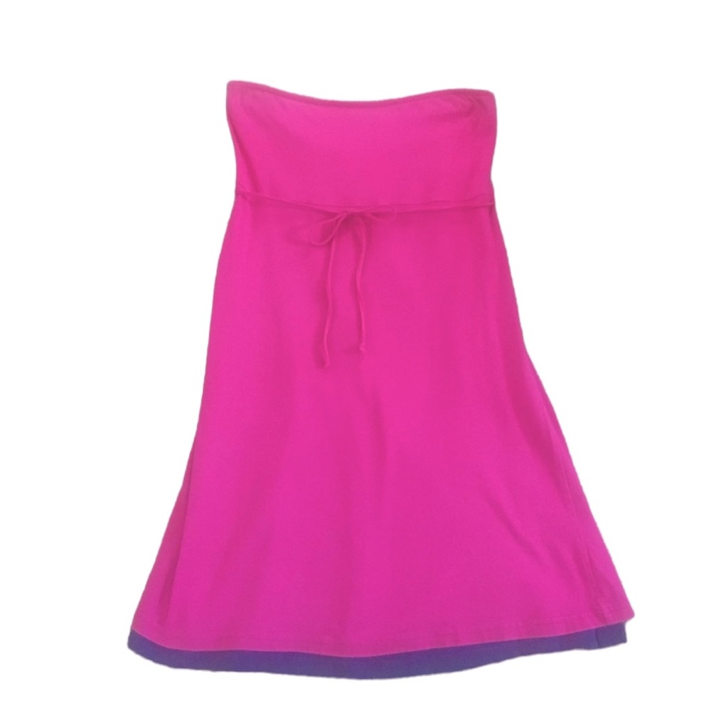 Pink strapless dress